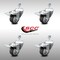 Service Caster 3 Inch SS Thermoplastic Rubber 1/2 Inch Threaded Stem Caster Set Total Lock Brake SCC-SSTSTTL20S314-TPRB-M1015-4 - alternate 3